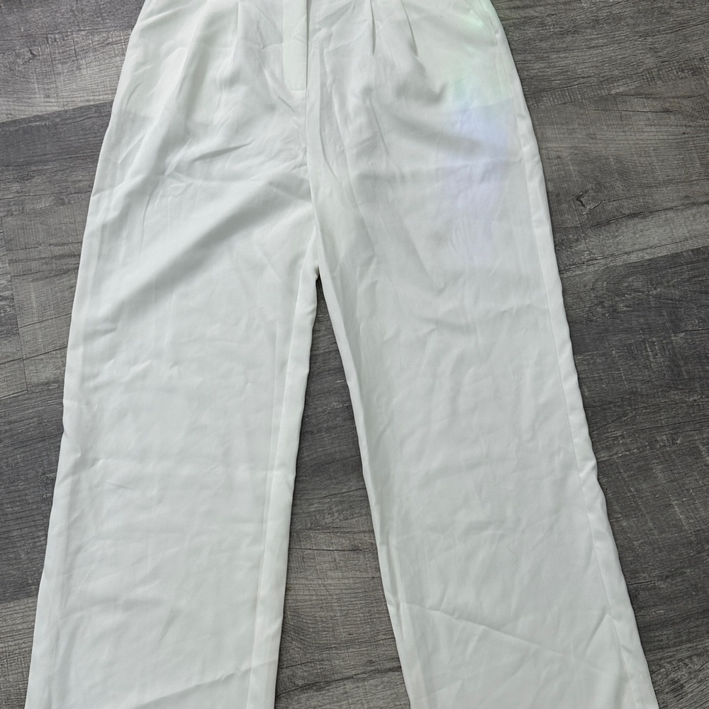 Princess Polly Archer Pants – White (Size 12)